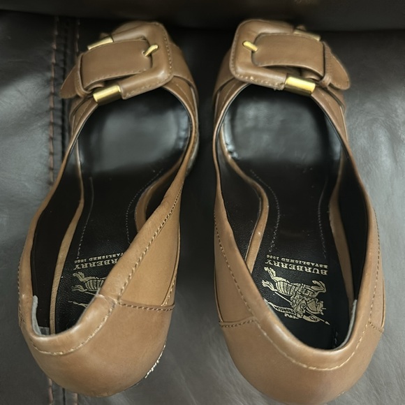 Burberry Heels Original Print Dark Brown - Picture 7 of 9